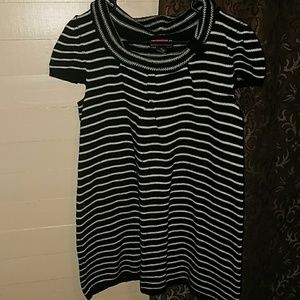 Striped sweater dress